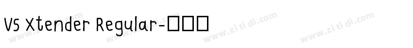 V5 Xtender Regular字体转换